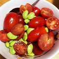 豆乳pudding's cooksnap of when they made トマトと枝豆のマリネ.