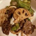 dollyj's cooksnap of when they made カラダに良い！蓮根と牛肉の黒酢炒め♪.