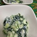猫のミイヤ's cooksnap of when they made きゅうりとワカメのマヨわさび和え♪.