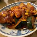 すみっちゃん's cooksnap of when they made 鶏肉とズッキーニのトマトクリーム炒め.
