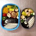 Chaaa_room's cooksnap of when they made ＊キャラ弁＊　簡単★海の王様くじらさん.