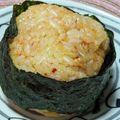ゆけり３兄弟's cooksnap of when they made 韓国風✿キムチ＆ごま油✿ｄｅおにぎり.