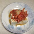 きらり流れ星's cooksnap of when they made ごま油とキムチで食欲アップ！韓国風冷奴.