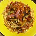 misako0512's cooksnap of when they made 生のトマトで究極の☆トマトとナスのパスタ.