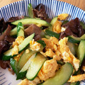 おしお35's cooksnap of when they made きゅうりとキクラゲの卵炒め★中華.