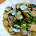 ちーまぐ's cooksnap of when they made 簡単＊あさりと小松菜・エリンギの中華炒め.