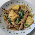 ラフロイグ31年's cooksnap of when they made すりごまたっぷり♪豆腐ともやしの焼肉炒め.