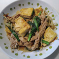 ラフロイグ31年's cooksnap of when they made すりごまたっぷり♪豆腐ともやしの焼肉炒め.