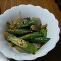 ramieru's cooksnap of when they made こんにゃくとおくらと大葉でスタミナ炒め.
