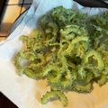 見て作るあきちゃん's cooksnap of when they made 子供もパクパク　ゴーヤチップス.