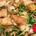 空中逆上がり's cooksnap of when they made 鶏肉と豆苗としめじのバター醤油照り焼き.