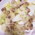 りおん0629's cooksnap of when they made あさりとキャベツのにんにく炒め.