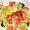 aikaji's cooksnap of when they made 冷たい麺で【ピリ辛ビビン麺】.
