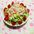 ☆★ひよこ★☆'s cooksnap of when they made 新☆カニかま☆豆苗!!混ぜるだけ!!.