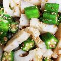 ☆みきりん★'s cooksnap of when they made 絶品☆蓮根とオクラのごま和え.