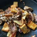 milsalud's cooksnap of when they made 油揚げ入り豚キムチ炒め.