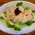 さすらい's cooksnap of when they made 鶏ハムとブロッコリーのタラコマヨ和え.