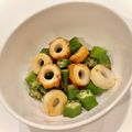 悠LOVE航's cooksnap of when they made オクラとちくわのポン酢和え.