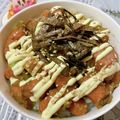 速めのパブロ's cooksnap of when they made アボカド×ウインナーの山葵醤油丼.