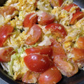 ぱんさぉ's cooksnap of when they made 美肌！美腸！トマトと卵のふわとろ炒め.