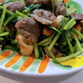 NEKOほっぺ's cooksnap of when they made 簡単！絶品☆砂肝と小松菜のレバニラ風炒め.