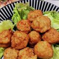 みっちゃん❇️68's cooksnap of when they made 簡単れんこん海老入り揚げだんご.