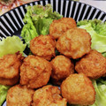 みっちゃん❇️68's cooksnap of when they made 簡単れんこん海老入り揚げだんご.
