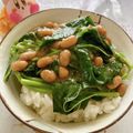 速めのパブロ's cooksnap of when they made モロヘイヤ納豆丼♪.