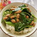 たけうちーの's cooksnap of when they made モロヘイヤ納豆丼♪.