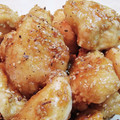 ペキのリリー's cooksnap of when they made 柔らかい！鶏むね肉の唐揚げ★ごま甘辛だれ.