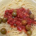 クックUW92JL☆'s cooksnap of when they made 『プッタネスカ』オリーブとトマトのパスタ.