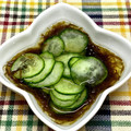 にきけん's cooksnap of when they made きゅうりと市販のもずく酢の和え物.
