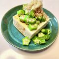 azbjbn's cooksnap of when they made 超簡単！オクラをのせただけ 冷奴.