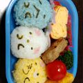 K☆mama55's cooksnap of when they made キャラ弁☆真ん丸おにぎり すみっコぐらし.
