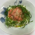 おちゃめｙｙさん's cooksnap of when they made 【楽めし】鮭とオリーブオイルの冷奴.