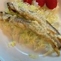 あいママ's cooksnap of when they made あおさで、風味up！！ししゃもの天ぷら.
