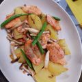 フリースタイル☆'s cooksnap of when they made サーモンとじゃがいもの醤油バター.