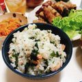 みぃぃちゃま's cooksnap of when they made 簡単すぎる！！炊き込み☆鮭わかめごはん.