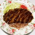 もぐ・ω・くま's cooksnap of when they made 意外にイケる！？お好みカツ丼*ˊᵕˋ)੭.