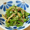 __おもち's cooksnap of when they made ピーマンとしめじのオイマヨ炒め！.