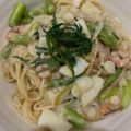 焼肉が人生's cooksnap of when they made ホタテとブロッコリーの和風クリームパスタ.