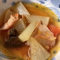 mantacarp's cooksnap of when they made ふんわりオリーブ♪トマトと大根のスープ.