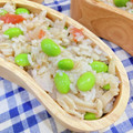 〜みみ〜's cooksnap of when they made 蓮根と枝豆の炊き込みご飯～✴.