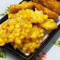 にきけん's cooksnap of when they made グリンピースとコーンのかき揚げ.