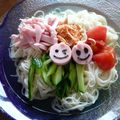 あぁるちゃん's cooksnap of when they made お弁当☆ニコニコ＾＾魚肉ソーセージ.
