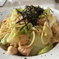 ゆかぴっぴぴぴ's cooksnap of when they made 柚胡椒が香る♪鶏とキャベツの和風パスタ.