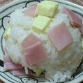 ゆけり３兄弟's cooksnap of when they made ✿ハム＆チーズ✿おにぎり.
