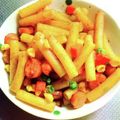 もうすぐ雨に's cooksnap of when they made マカロニのカレー炒め.