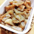 はち８８'s cooksnap of when they made お弁当おつまみに蒟蒻でホルモン焼き.
