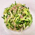 azbjbn's cooksnap of when they made きゅうりと香味野菜(しそ茗荷生姜)和え.